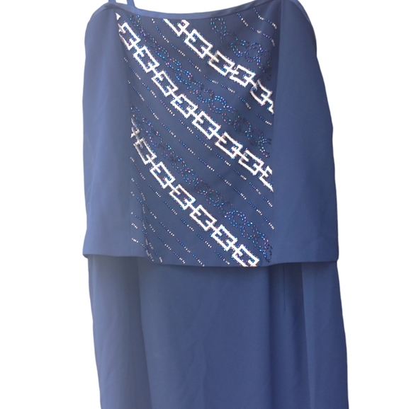 NWT R&M Richards size 10 blue formal dress - Picture 2 of 4